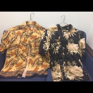 Lot of two    men’s Hawaiian shirts